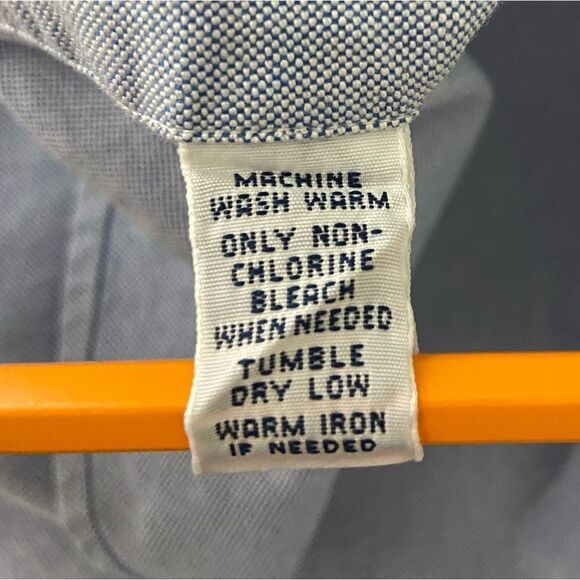 Ralph Lauren Classic Fit Blue Chambray Shirt‎ Button Down Business Casual 16.5 - Picture 6 of 11